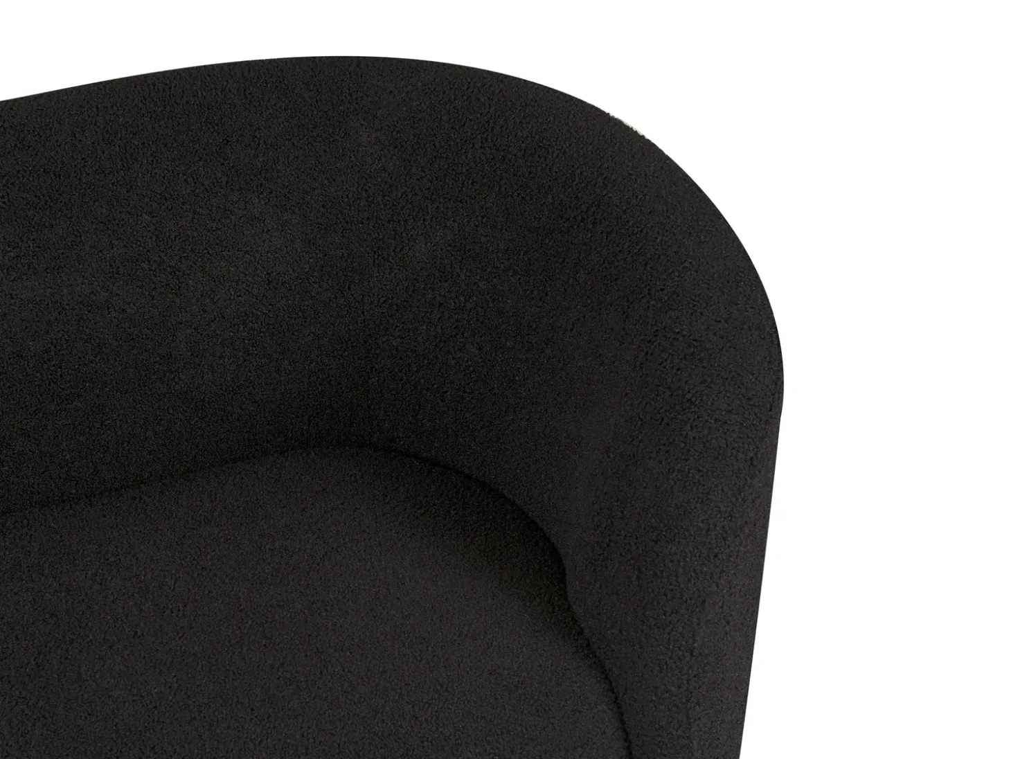 Sofa dla 2 osób LOEN Boucle Czarny Sofy Tapicerowane|Sofy Dwuosobowe