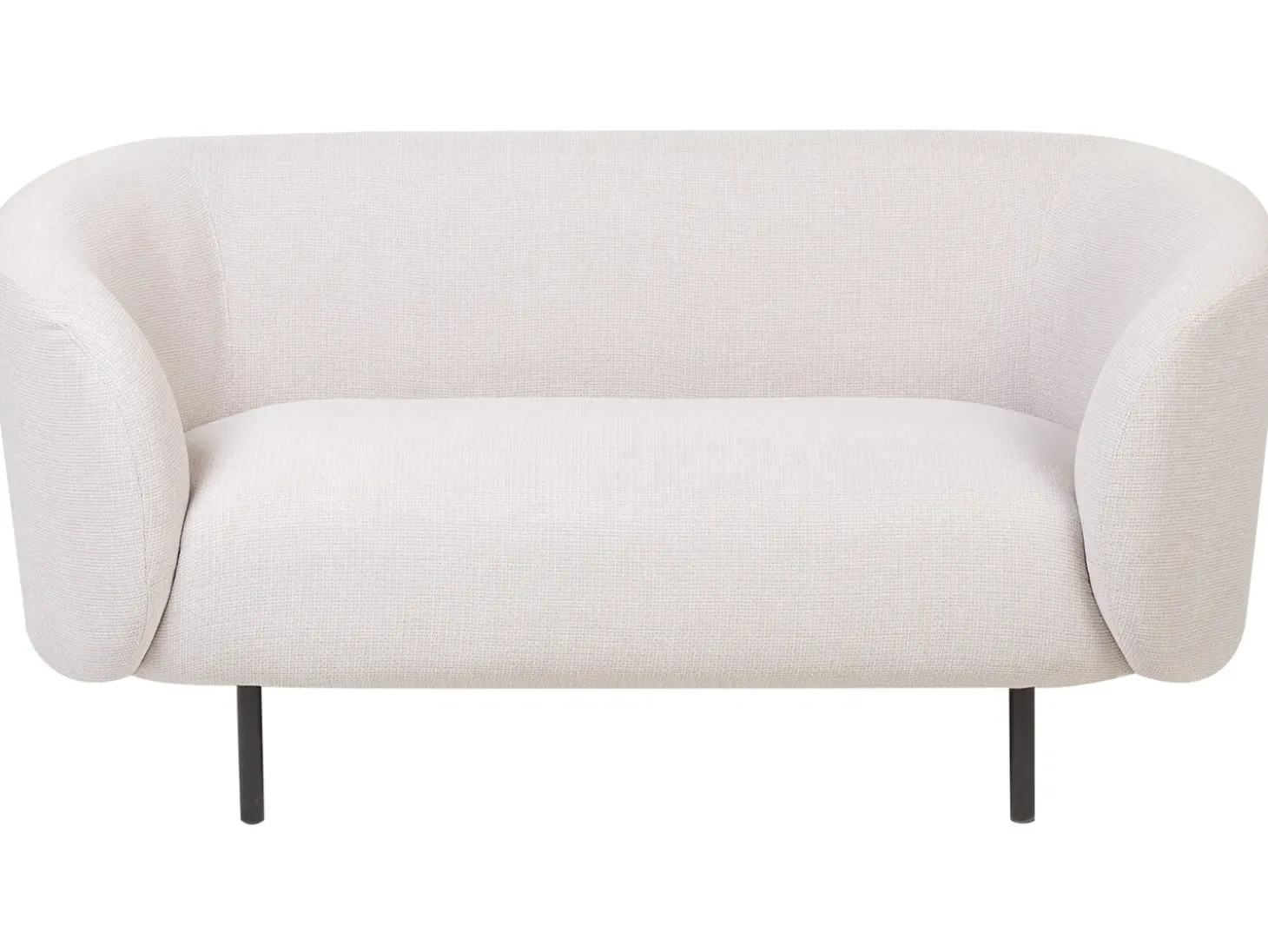 New Sofa dla 2 osób LOEN Jasnobeżowy Sofy Tapicerowane|Sofy Dwuosobowe