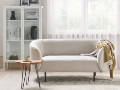 New Sofa dla 2 osób LOEN Jasnobeżowy Sofy Tapicerowane|Sofy Dwuosobowe