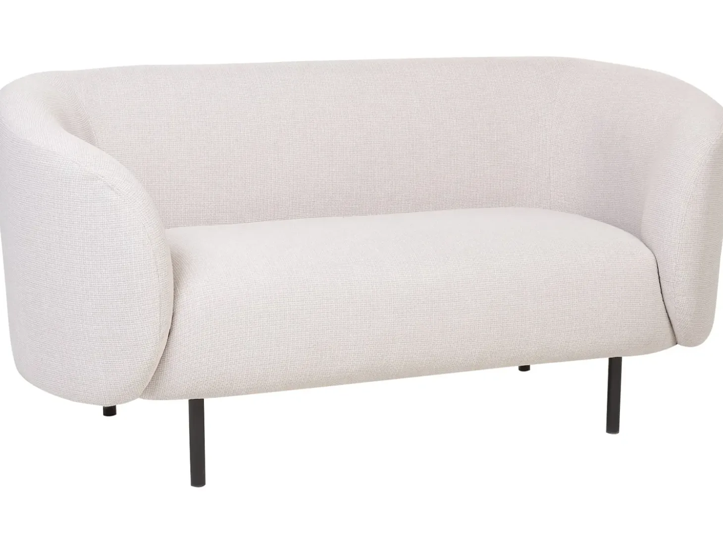 New Sofa dla 2 osób LOEN Jasnobeżowy Sofy Tapicerowane|Sofy Dwuosobowe