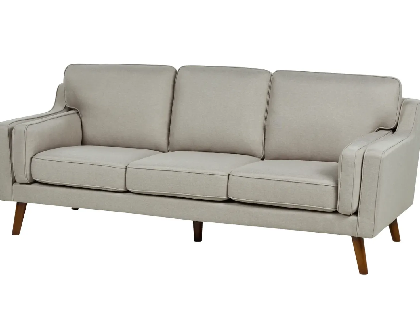 Sale Sofa dla 3 osób LOKKA Beżowy Sofy Tapicerowane|Kolekcje Sof