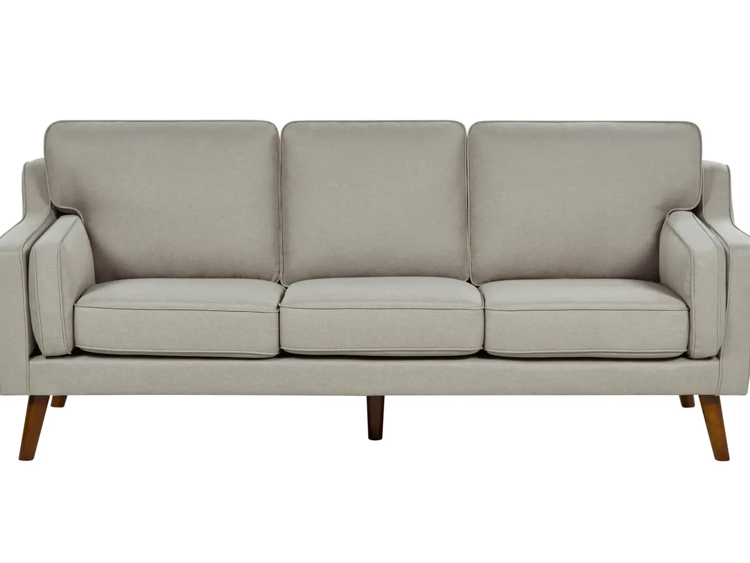 Sale Sofa dla 3 osób LOKKA Beżowy Sofy Tapicerowane|Kolekcje Sof