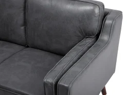 Hot Sofa dla 2 osób LOKKA Ekoskóra Szary Sofy Dwuosobowe|Kolekcje Sof