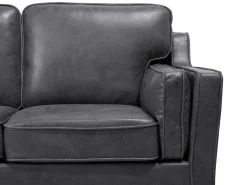 Hot Sofa dla 2 osób LOKKA Ekoskóra Szary Sofy Dwuosobowe|Kolekcje Sof