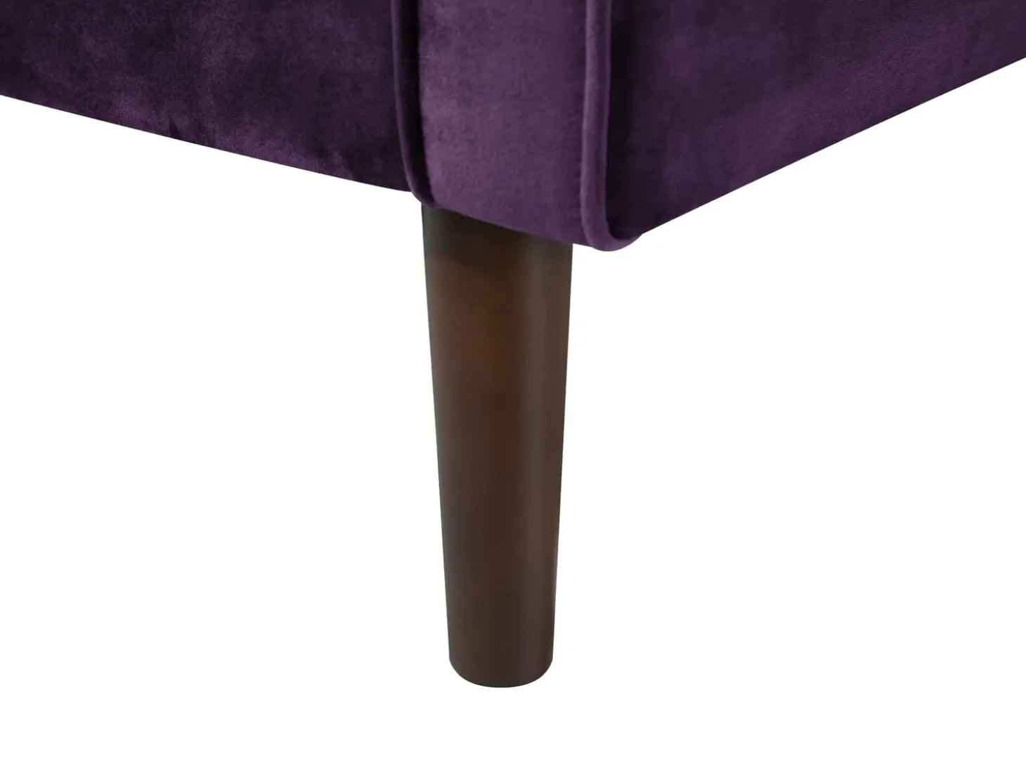 Discount Sofa dla 3 osób LOKKA Welur Purpurowy Sofy Tapicerowane|Kolekcje Sof