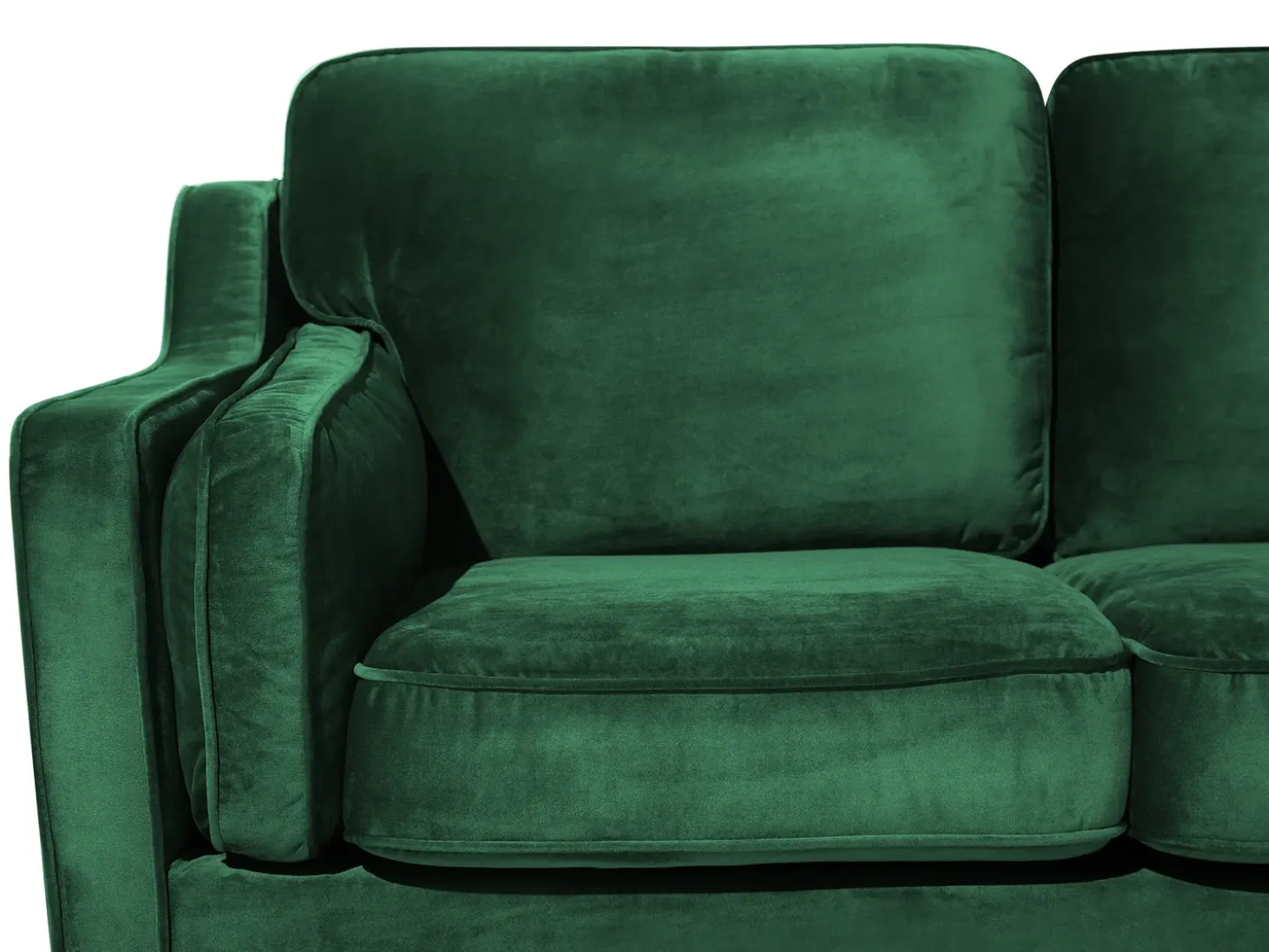 Sofa dla 2 osób LOKKA Welur Szmaragdowy Sofy Tapicerowane|Sofy Dwuosobowe