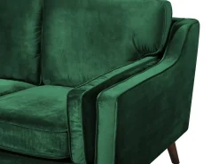 Sofa dla 2 osób LOKKA Welur Szmaragdowy Sofy Tapicerowane|Sofy Dwuosobowe
