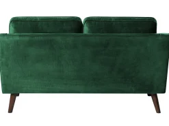 Sofa dla 2 osób LOKKA Welur Szmaragdowy Sofy Tapicerowane|Sofy Dwuosobowe