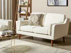New Sofa dla 2 osób LOKKA Złamana biel Sofy Tapicerowane|Sofy Dwuosobowe