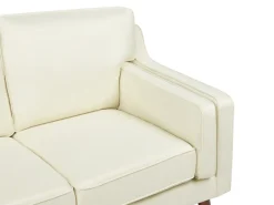New Sofa dla 2 osób LOKKA Złamana biel Sofy Tapicerowane|Sofy Dwuosobowe