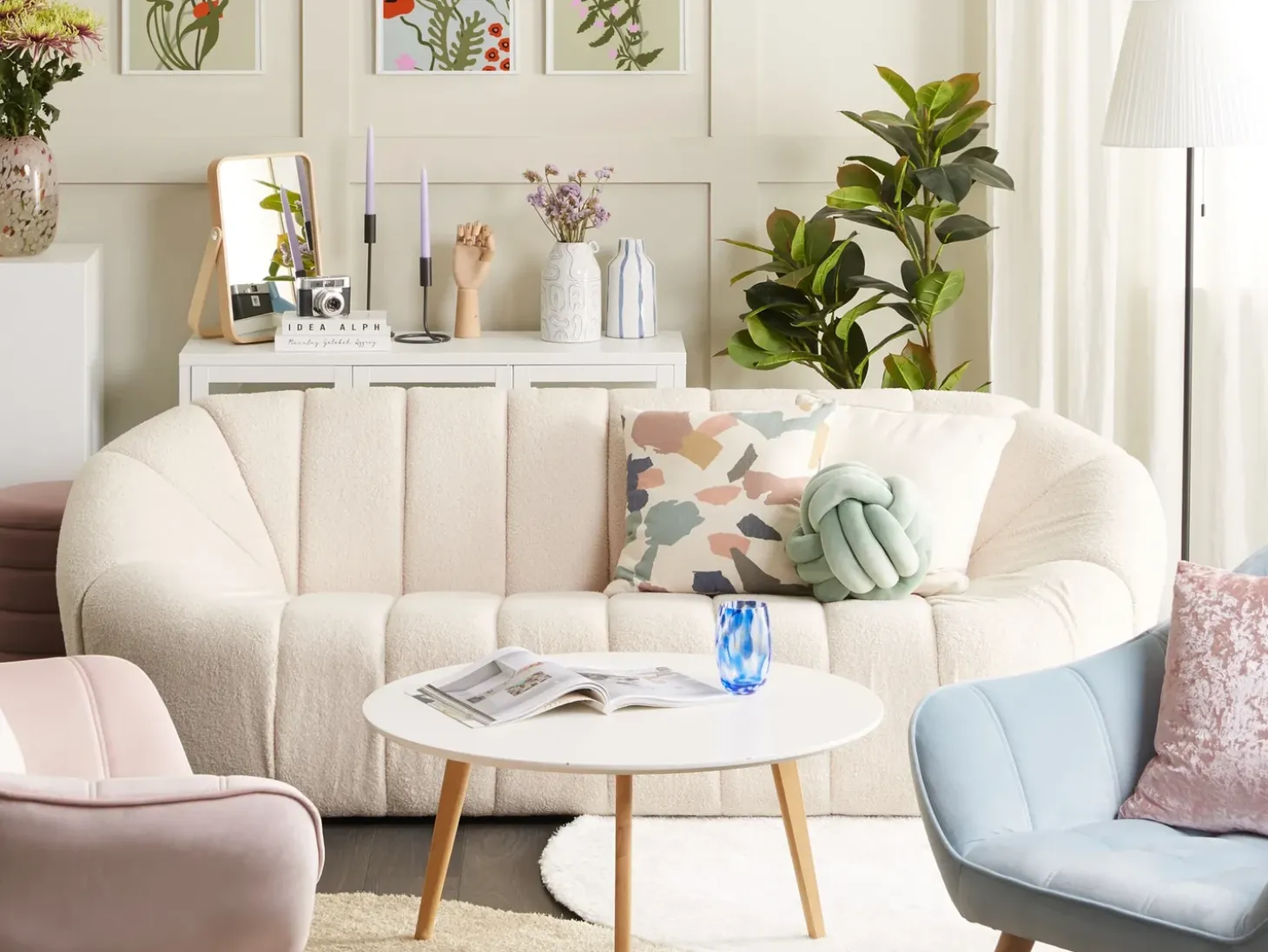 Sale Sofa dla 3 osób LOMMA Boucle Sofy Tapicerowane|Wszystkie Sofy