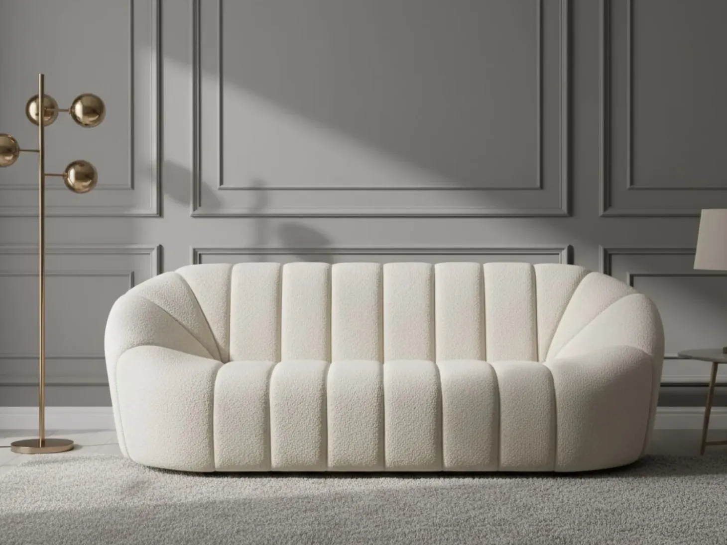 Sale Sofa dla 3 osób LOMMA Boucle Sofy Tapicerowane|Wszystkie Sofy