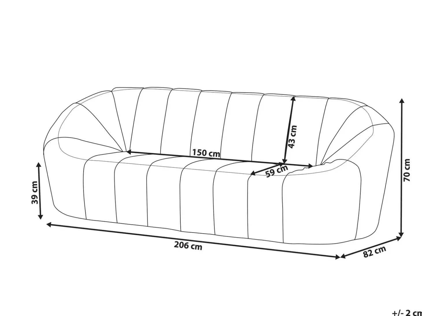 Sale Sofa dla 3 osób LOMMA Boucle Sofy Tapicerowane|Wszystkie Sofy