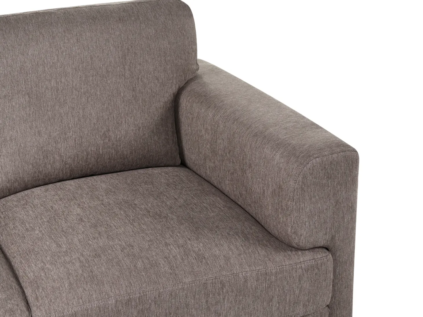 New Sofa dla 2 osób LOUSTO Brązowy Sofy Tapicerowane|Sofy Dwuosobowe