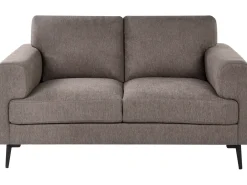 New Sofa dla 2 osób LOUSTO Brązowy Sofy Tapicerowane|Sofy Dwuosobowe