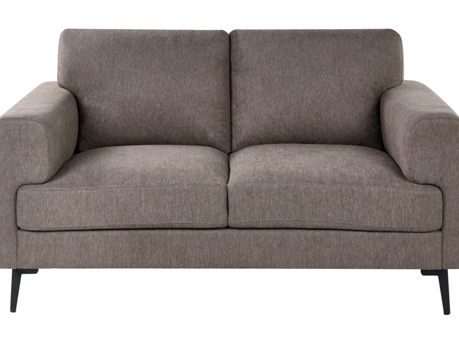 New Sofa dla 2 osób LOUSTO Brązowy Sofy Tapicerowane|Sofy Dwuosobowe