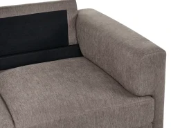 Discount Sofa dla 3 osób LOUSTO Brązowy Sofy Tapicerowane|Kolekcje Sof