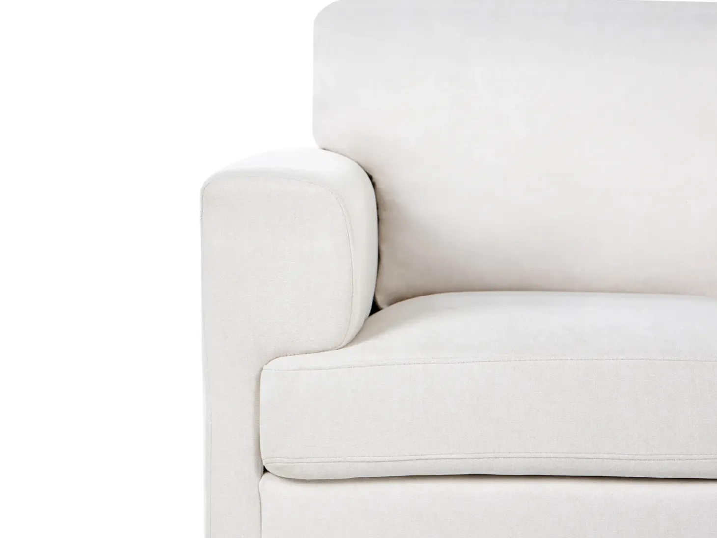Clearance Sofa dla 2 osób LOUSTO Jasnobeżowy Sofy Tapicerowane|Sofy Dwuosobowe