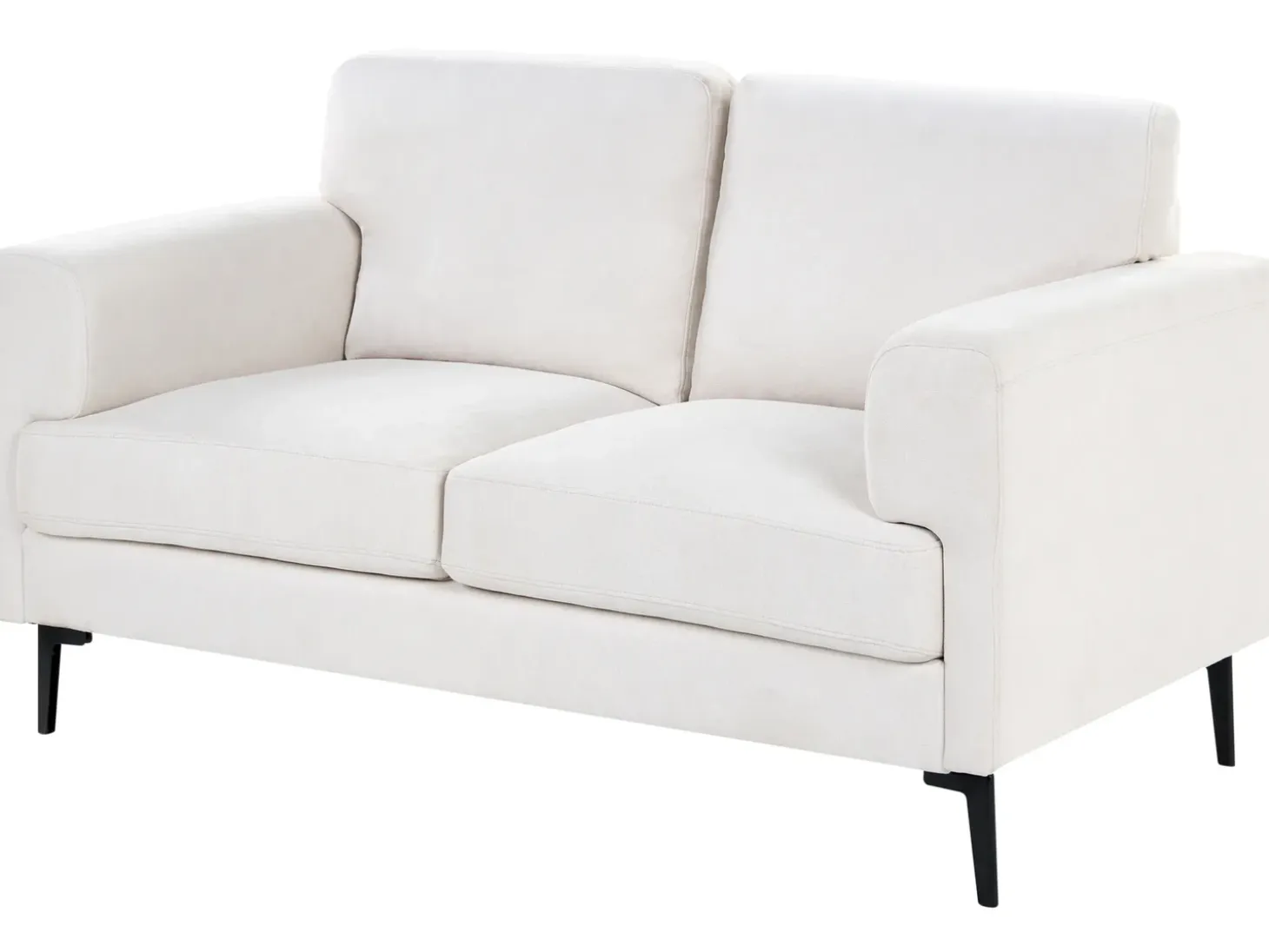 Clearance Sofa dla 2 osób LOUSTO Jasnobeżowy Sofy Tapicerowane|Sofy Dwuosobowe