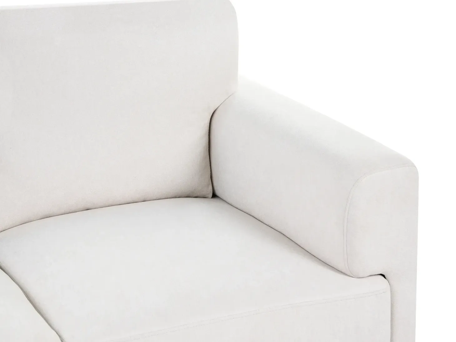 Clearance Sofa dla 2 osób LOUSTO Jasnobeżowy Sofy Tapicerowane|Sofy Dwuosobowe