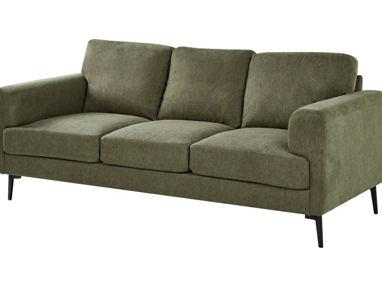 Discount Sofa dla 3 osób LOUSTO Zielony Sofy Tapicerowane|Kolekcje Sof