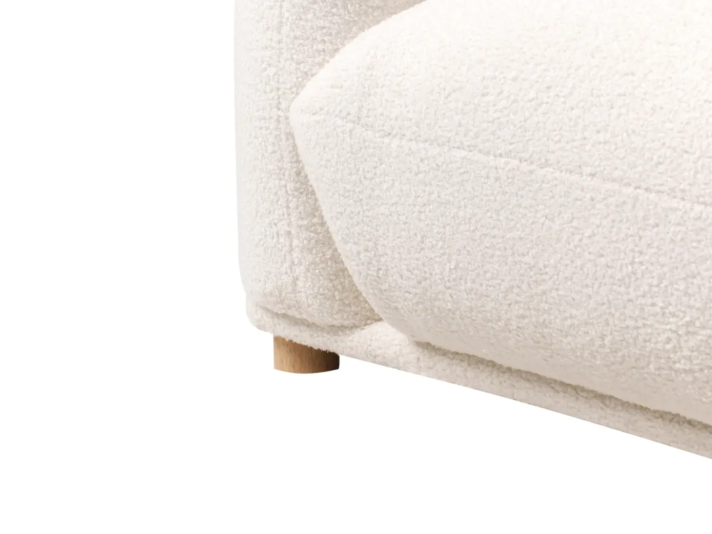 Online Sofa dla 3 osób LUVOS Boucle Złamana biel Sofy Tapicerowane|Wszystkie Sofy