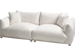 Online Sofa dla 3 osób LUVOS Boucle Złamana biel Sofy Tapicerowane|Wszystkie Sofy