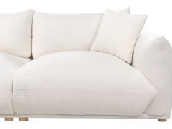 Online Sofa dla 3 osób LUVOS Boucle Złamana biel Sofy Tapicerowane|Wszystkie Sofy