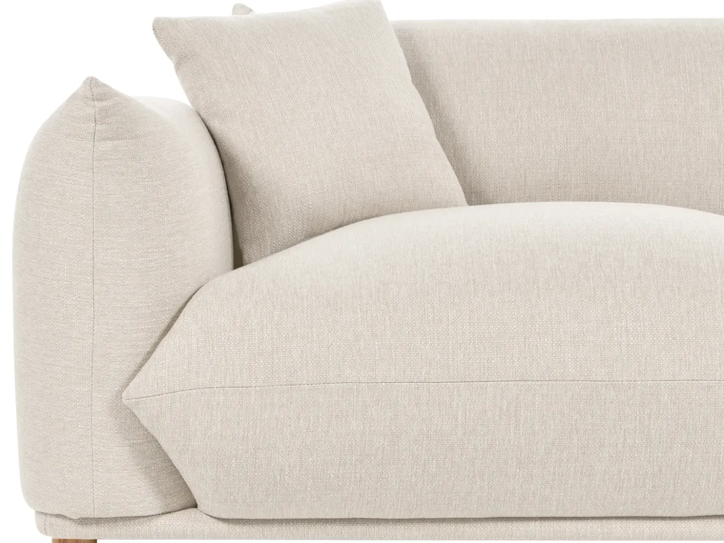 Online Sofa dla 3 osób LUVOS Jasnobeżowy Sofy Tapicerowane|Wszystkie Sofy