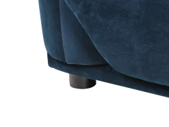 New Sofa dla 3 osób LUVOS Welur Ciemnoniebieski Sofy Tapicerowane|Wszystkie Sofy