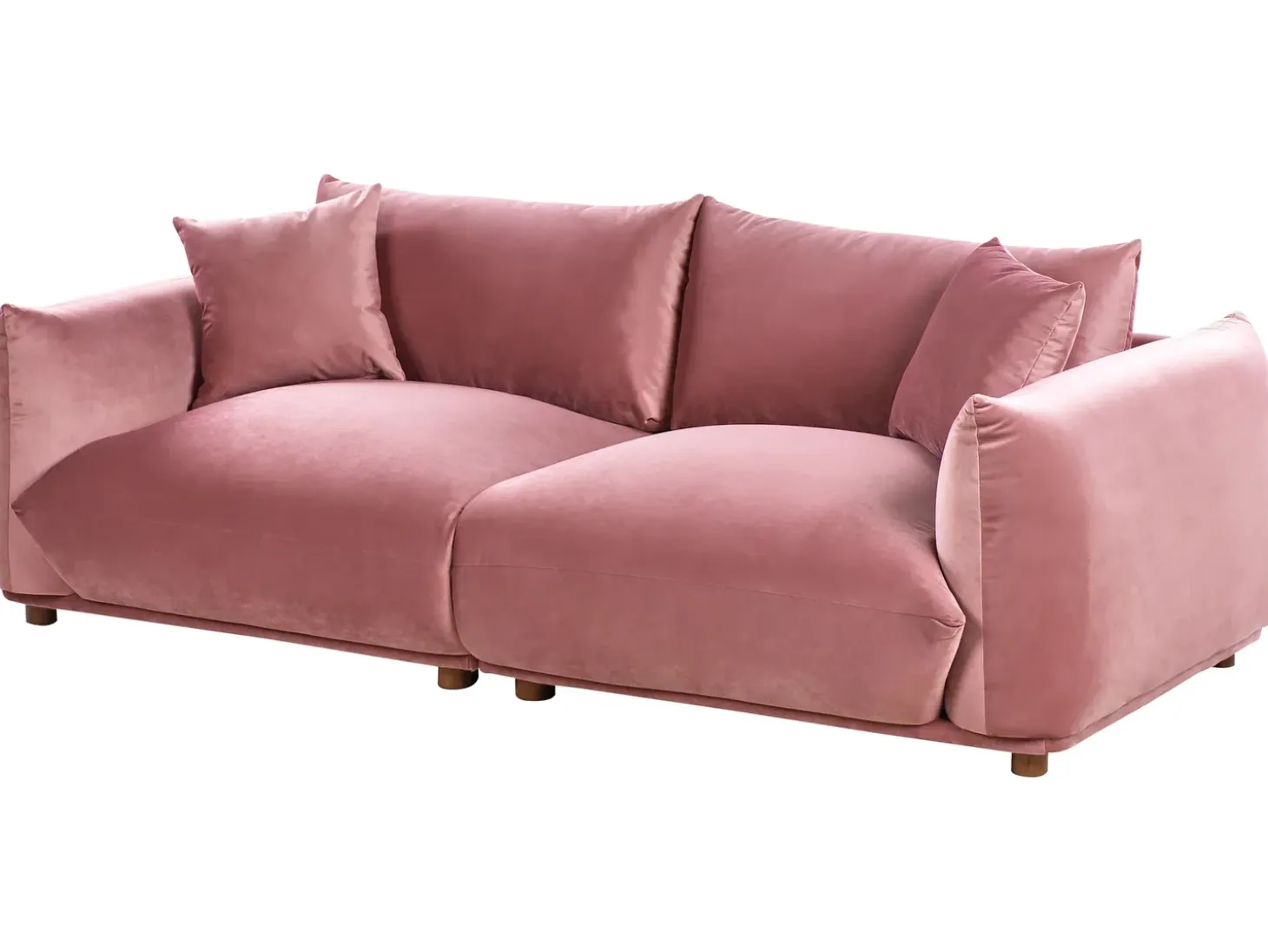 Best Sofa dla 3 osób LUVOS Welur Różowy Sofy Tapicerowane|Wszystkie Sofy