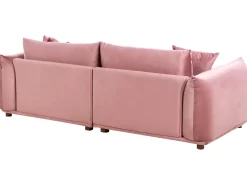 Best Sofa dla 3 osób LUVOS Welur Różowy Sofy Tapicerowane|Wszystkie Sofy