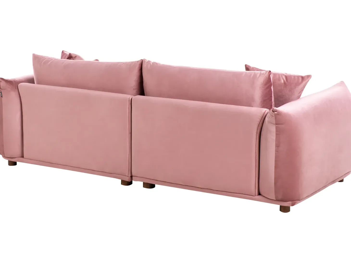 Best Sofa dla 3 osób LUVOS Welur Różowy Sofy Tapicerowane|Wszystkie Sofy