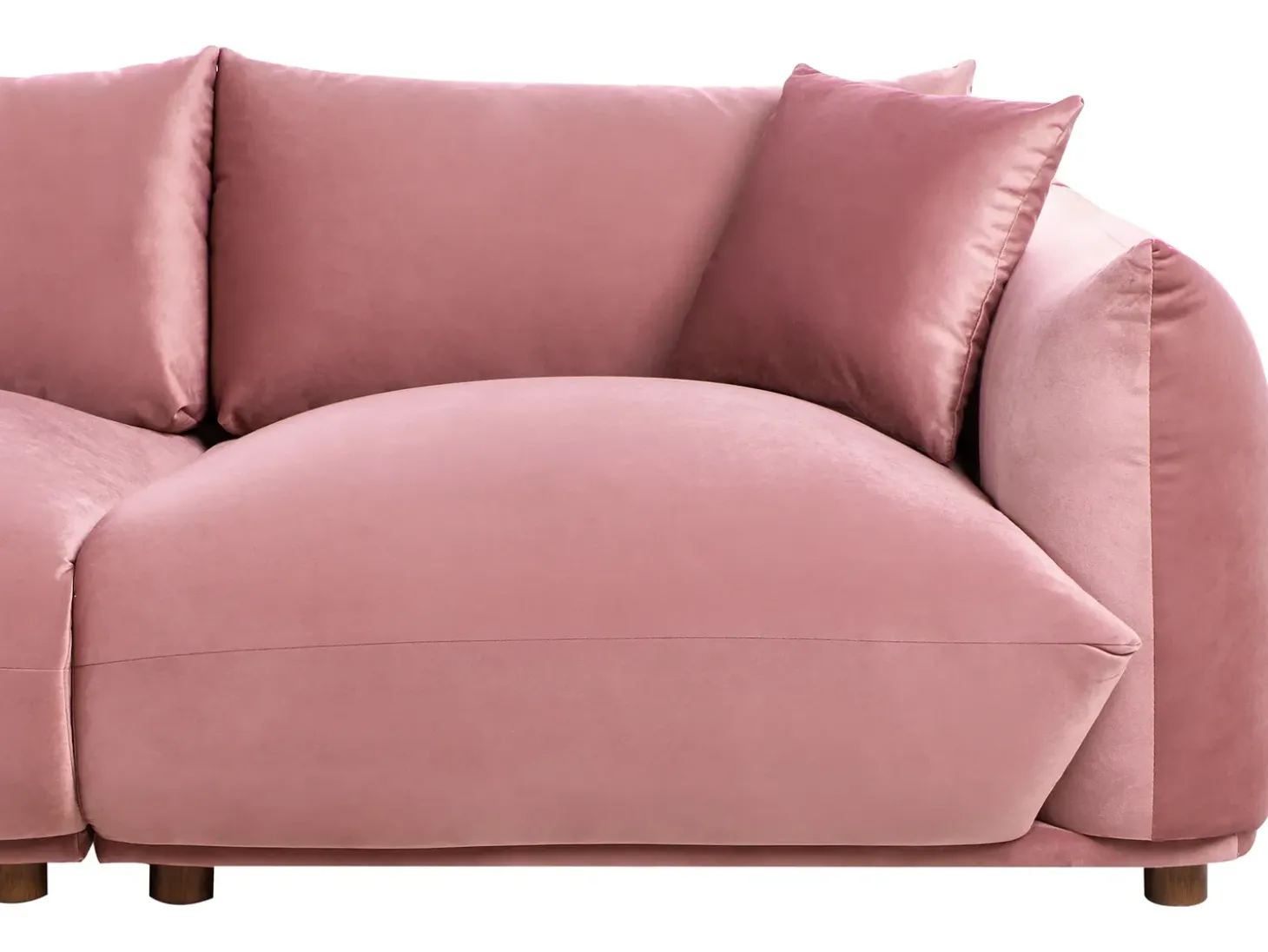 Best Sofa dla 3 osób LUVOS Welur Różowy Sofy Tapicerowane|Wszystkie Sofy