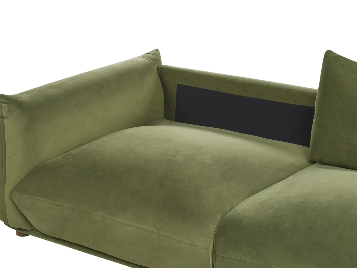 Discount Sofa dla 3 osób LUVOS Welur Zielony Sofy Tapicerowane|Wszystkie Sofy