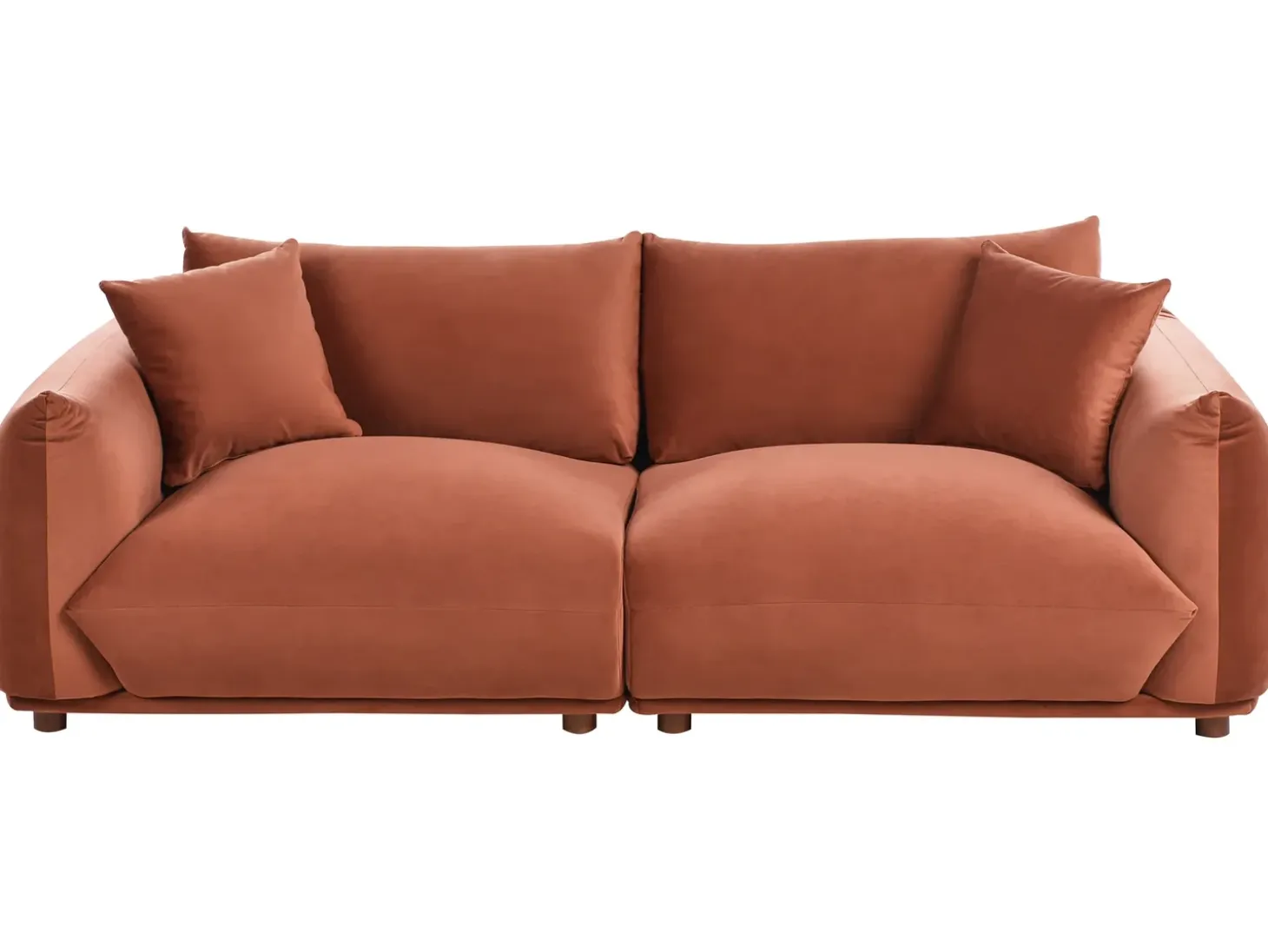 New Sofa dla 3 osób LUVOS Welur Złoty brąz Sofy Tapicerowane|Wszystkie Sofy