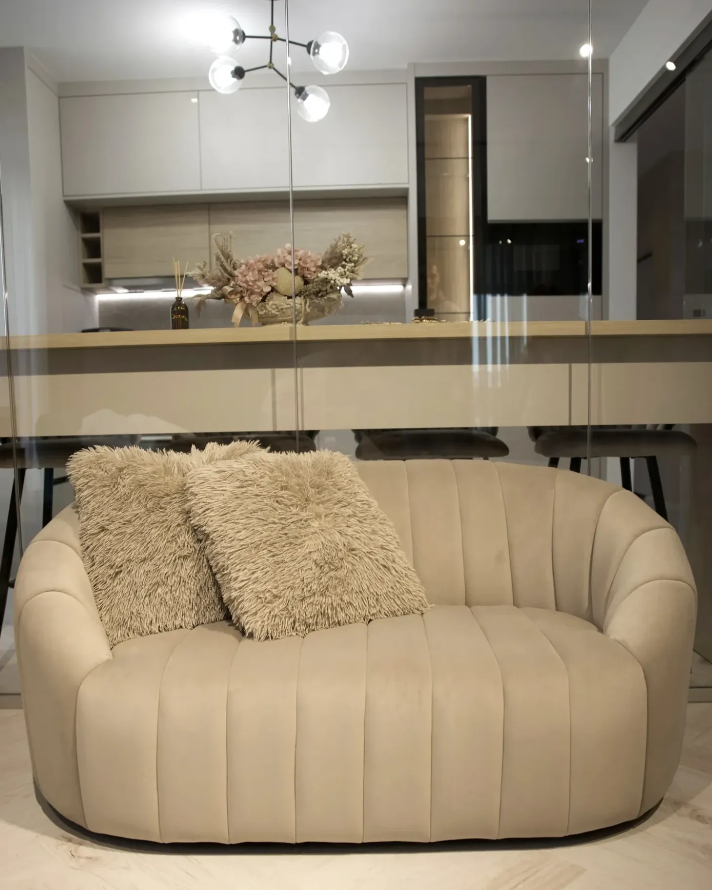 Hot Sofa dla 2 osób MALUNG Welur Sofy Tapicerowane|Sofy Dwuosobowe