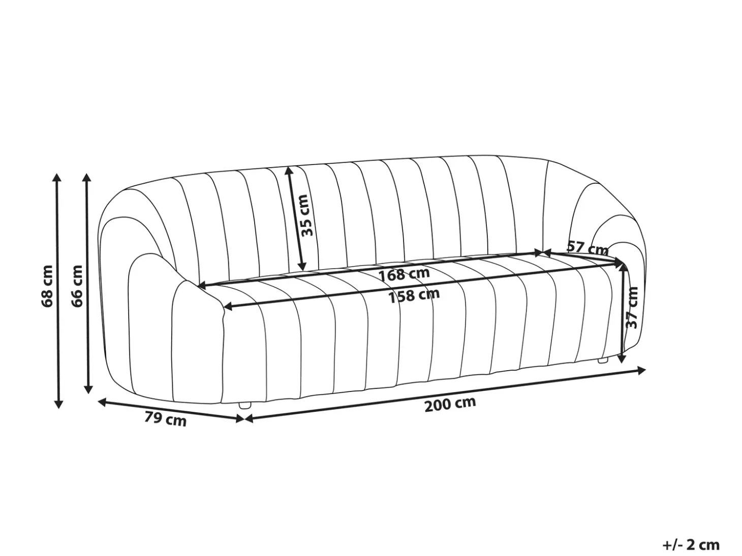 Discount Sofa dla 3 osób MALUNG Welur Sofy Tapicerowane|Kolekcje Sof