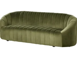 Best Sofa dla 3 osób MALUNG Welur Ciemno Sofy Tapicerowane|Kolekcje Sof