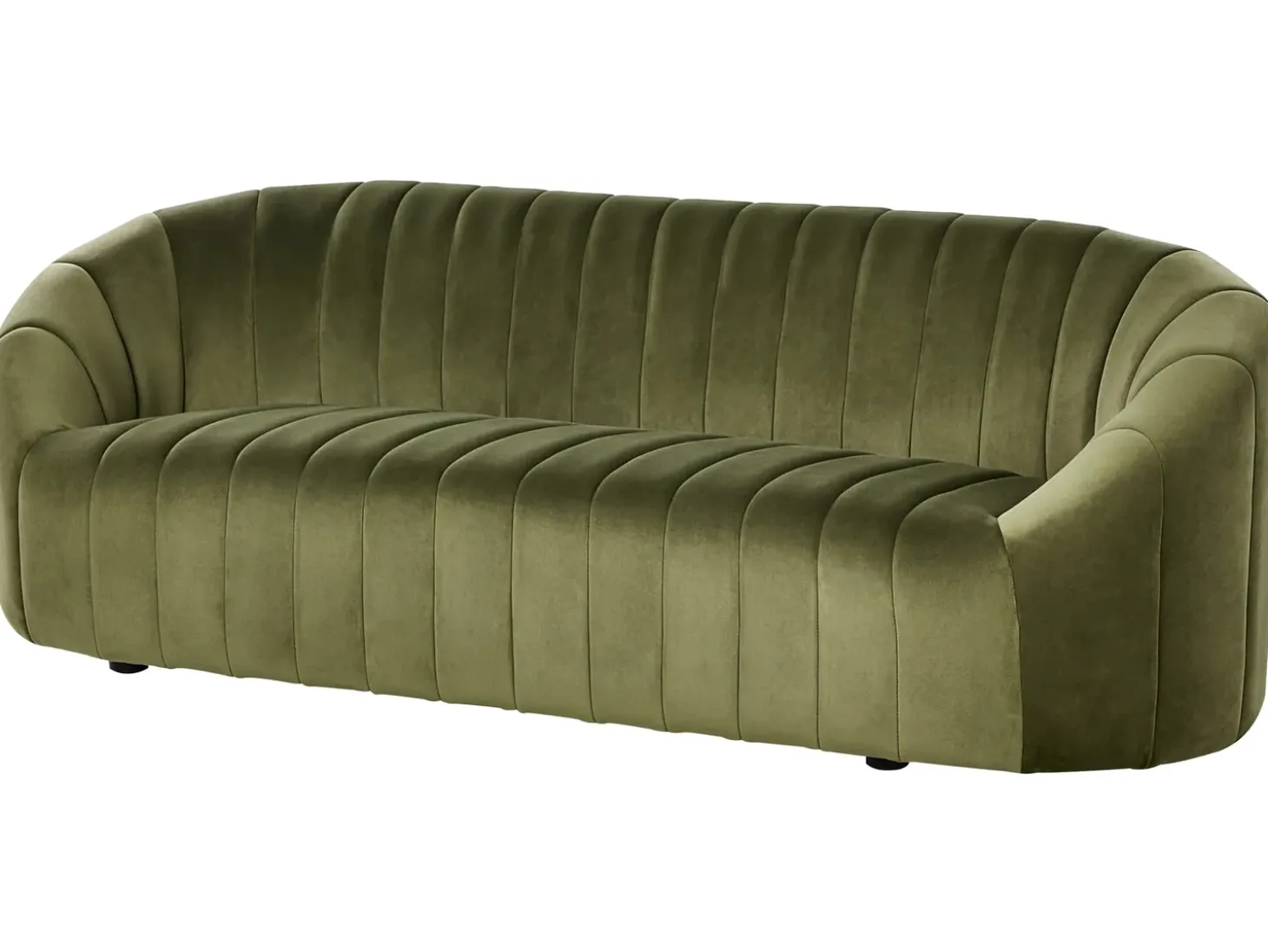 Best Sofa dla 3 osób MALUNG Welur Ciemno Sofy Tapicerowane|Kolekcje Sof
