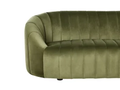 Best Sofa dla 3 osób MALUNG Welur Ciemno Sofy Tapicerowane|Kolekcje Sof