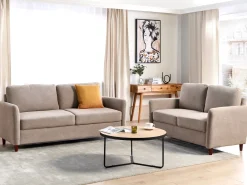 Hot Sofa dla 3 osób MARE Beżowoszary ze schowkiem Sofy Tapicerowane|Kolekcje Sof