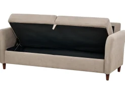 Hot Sofa dla 3 osób MARE Beżowoszary ze schowkiem Sofy Tapicerowane|Kolekcje Sof