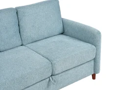 Clearance Sofa dla 2 osób MARE Niebieski ze schowkiem Sofy Tapicerowane|Sofy Dwuosobowe