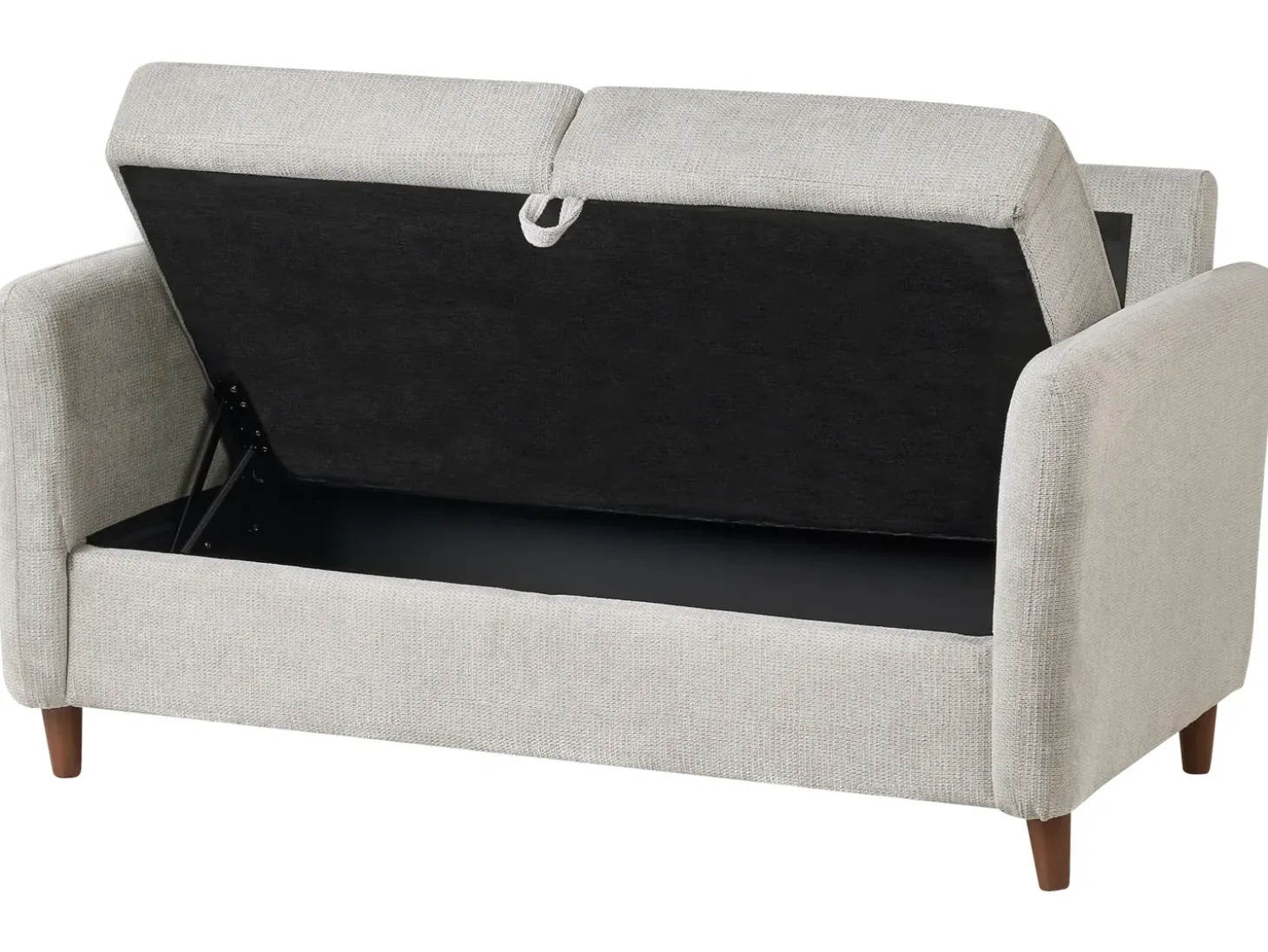 Discount Sofa dla 2 osób MARE Szary Sofy Tapicerowane|Sofy Dwuosobowe