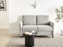 Discount Sofa dla 2 osób MARE Szary Sofy Tapicerowane|Sofy Dwuosobowe