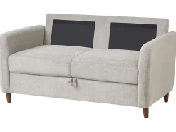 Discount Sofa dla 2 osób MARE Szary Sofy Tapicerowane|Sofy Dwuosobowe