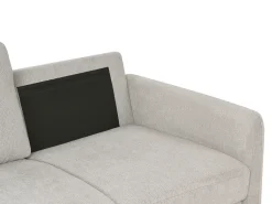 Discount Sofa dla 2 osób MARE Szary Sofy Tapicerowane|Sofy Dwuosobowe