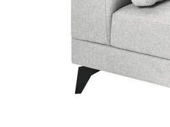 Clearance Sofa dla 4 osób MARUM Len syntetyczny Szary Sofy Tapicerowane|Wszystkie Sofy