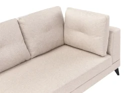 Sale Sofa dla 4 osób MARUM Len syntetyczny Jasnobeżowy Sofy Tapicerowane|Wszystkie Sofy
